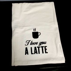 Latte Kitchen Towel, never used.